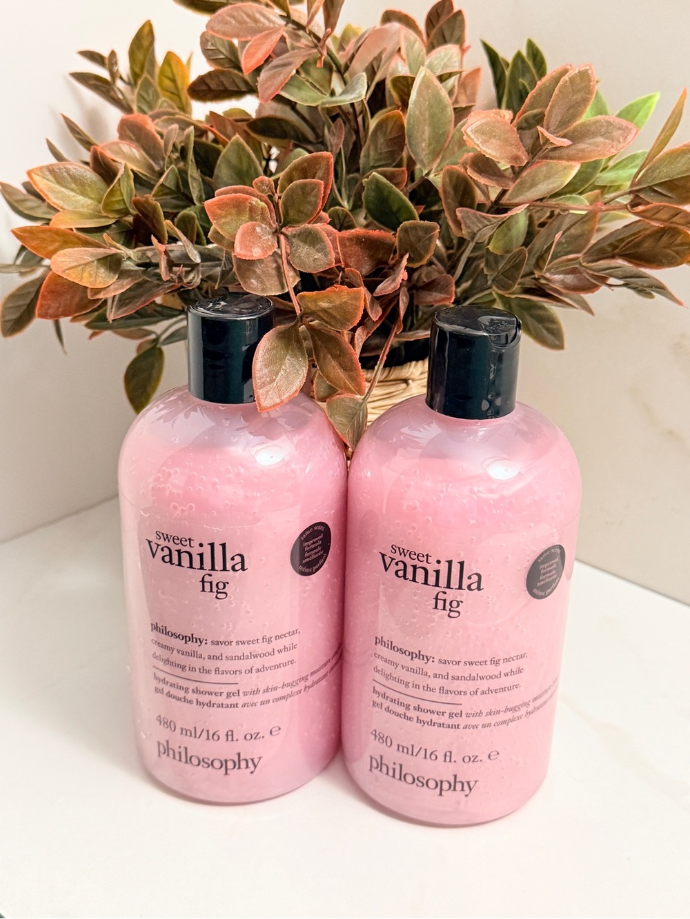 2 Philosophy Sweet Vanilla Fig Shower Gel 16 oz NEW SEALED